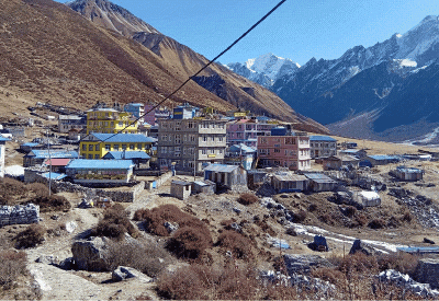 scene of langtang valley