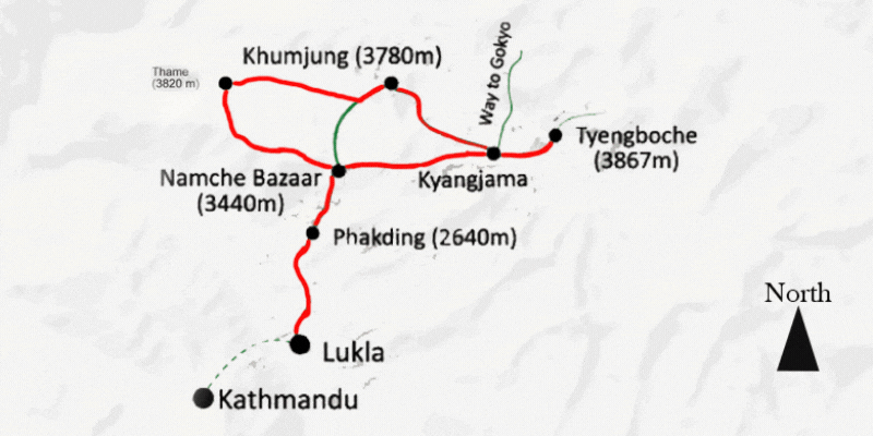 12-days-everest-base-camp-trek-map