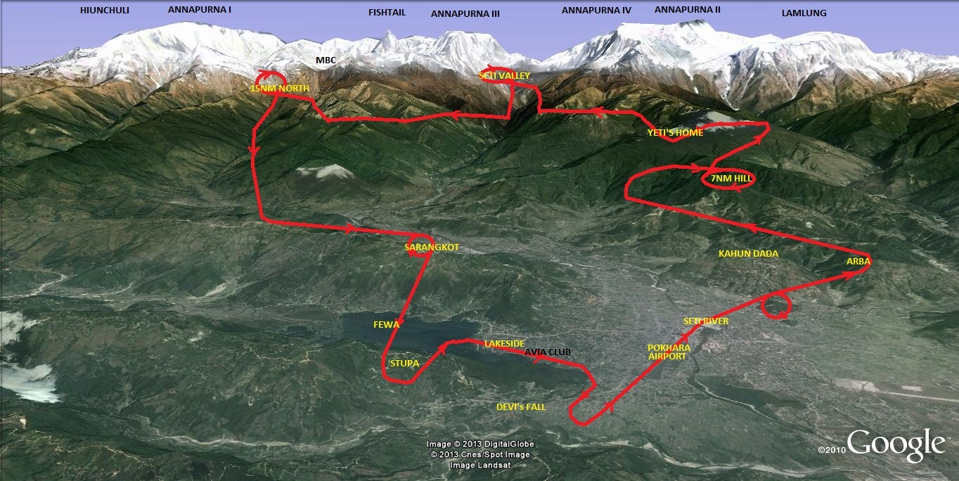 Ultralight flights in Pokhara