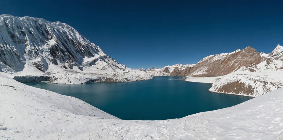 Scenic view of tilicho lake