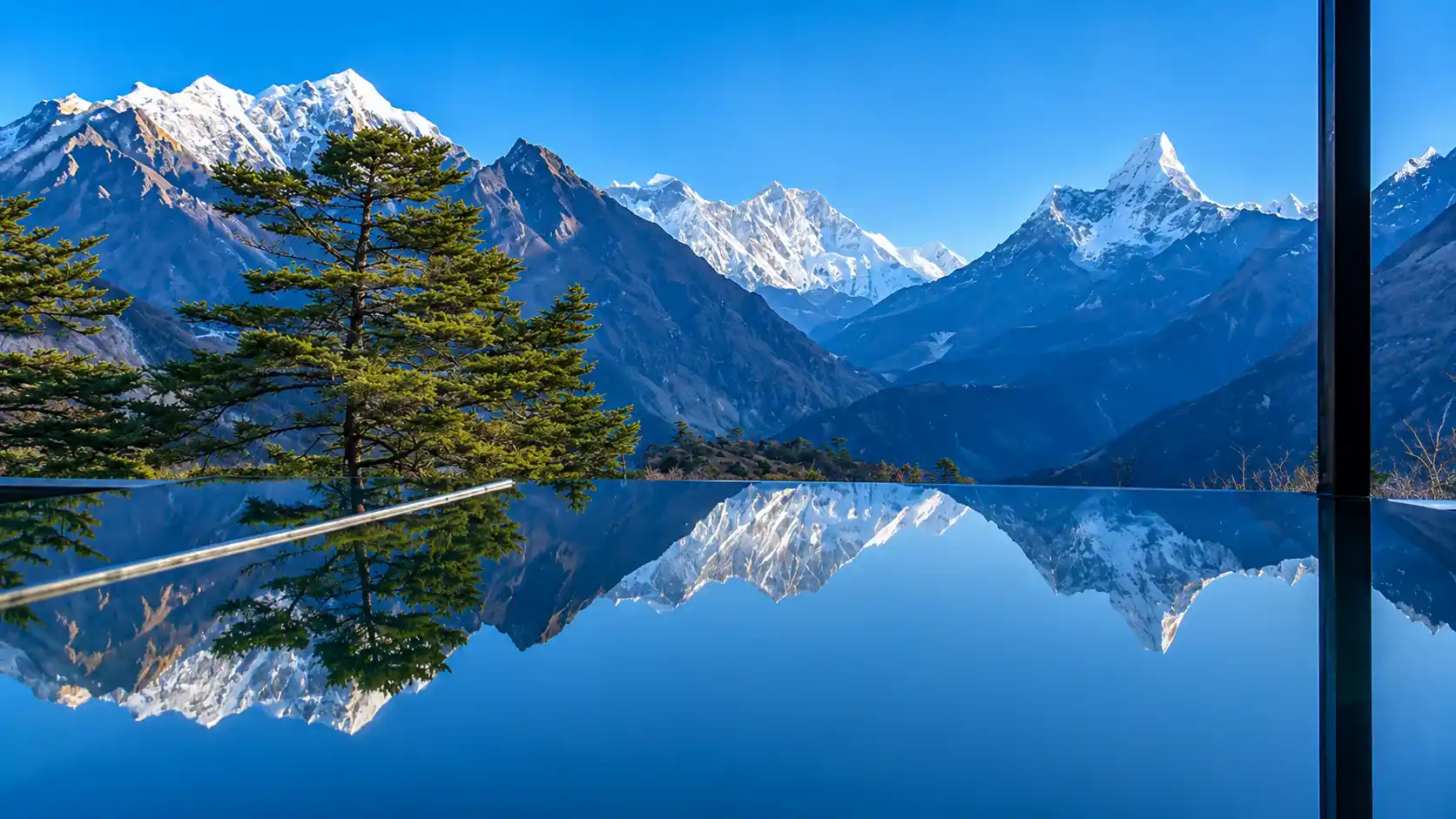 everest panoramic view