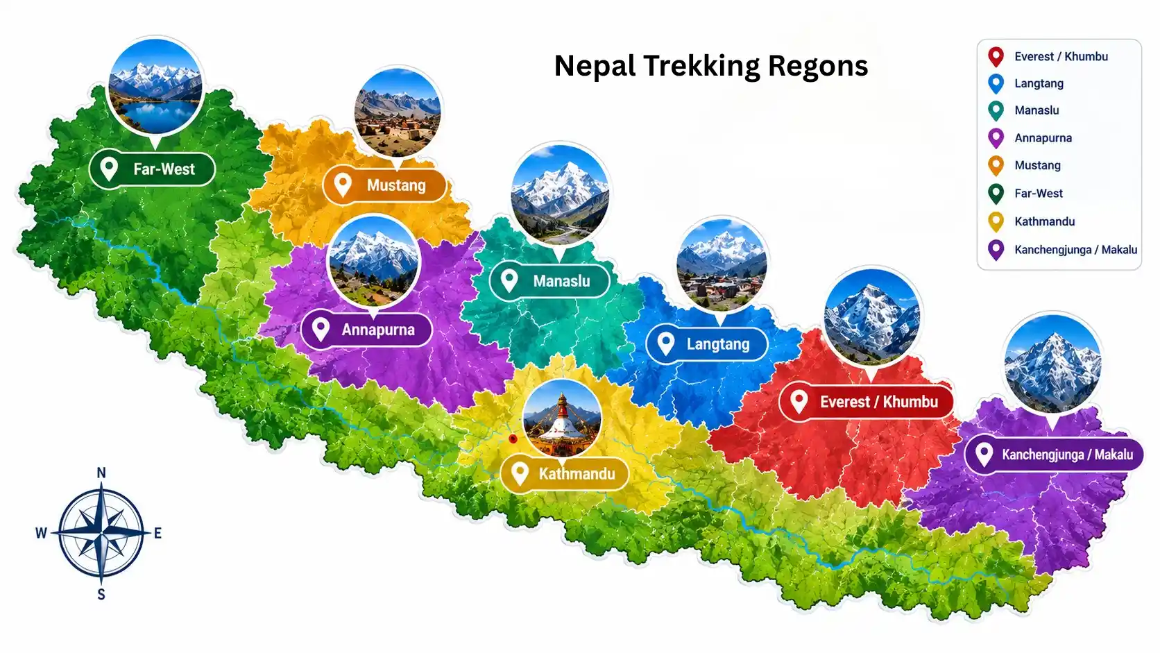 Nepal Treaking Regons