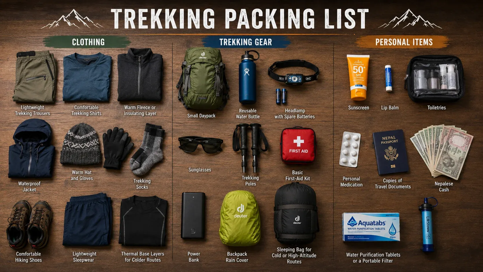 Packing List for Budget Trekkers In nepal