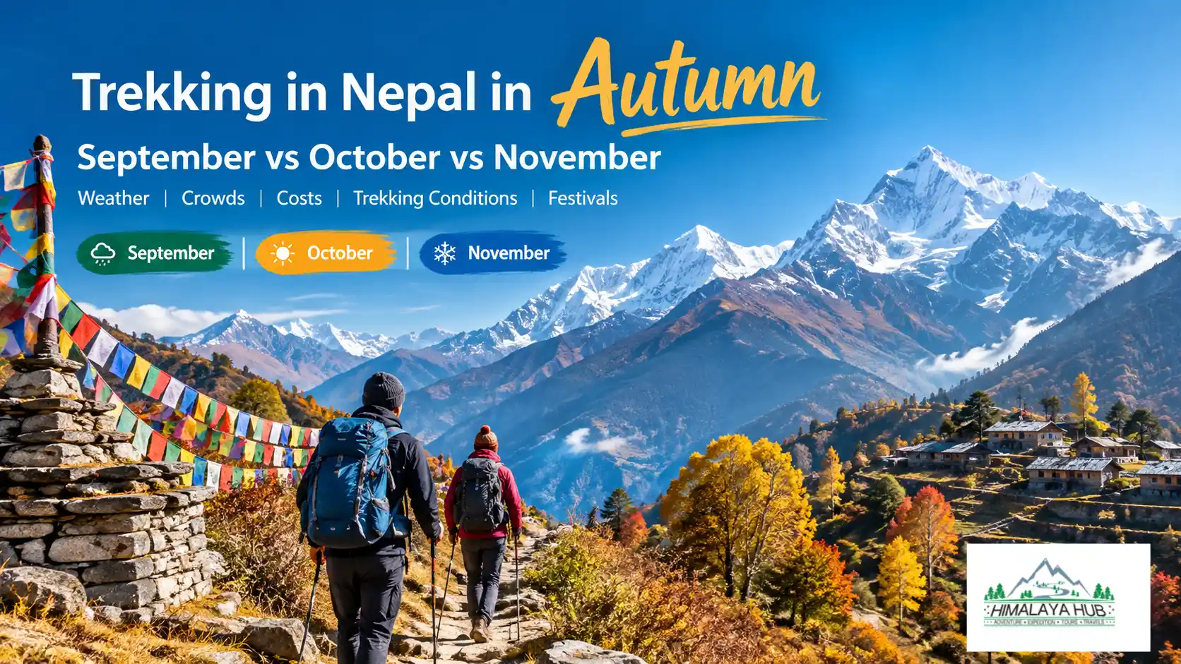 Trekking in Nepal in Autumn