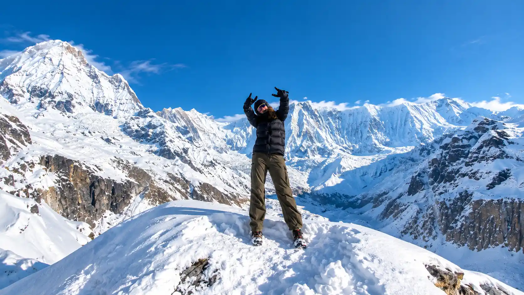 Winter trekking in Nepal
