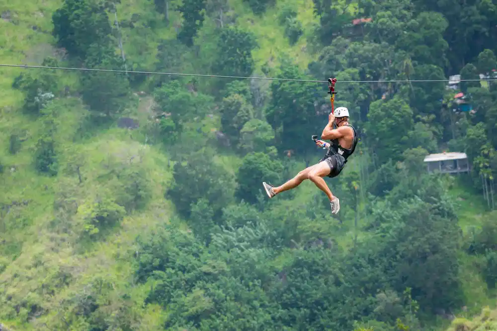 Zip Lining,Nepal